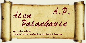Alen Palačković vizit kartica